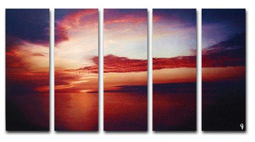 Dafen Oil Painting on canvas sunglow painting -set261